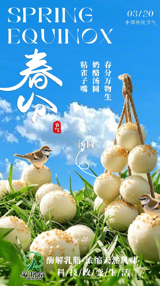 春分万物生   奶酪汤圆  粘雀子嘴